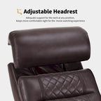 Fauteuil inclinable électrique MCombo, Canapé inclinable électrique avec appuie-tête réglable et port USB et Type C, Similicuir HTS432