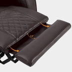 Fauteuil inclinable électrique MCombo, Canapé inclinable électrique avec appuie-tête réglable et port USB et Type C, Similicuir HTS432