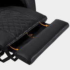 Fauteuil inclinable électrique MCombo, Canapé inclinable électrique avec appuie-tête réglable et port USB et Type C, Similicuir HTS432