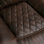 Fauteuil inclinable électrique en cuir avec repose-pieds confortable pour le salon