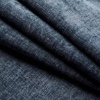 Canapé-lit sectionnel en chenille 6 places avec pouf, convertible en U, bleu foncé