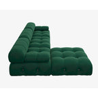 Canapé d'angle en forme de L de 264 cm, canapé minimaliste en velours avec méridienne réversible