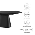 Table à manger ovale 75