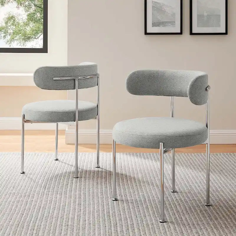 Chaises de salle à manger en tissu
