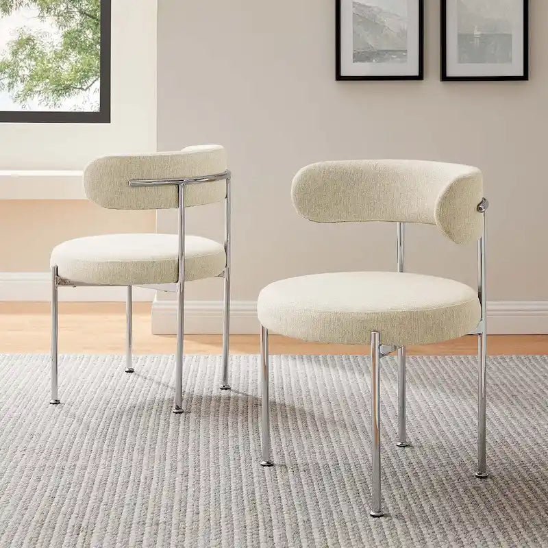 Chaises de salle à manger en tissu