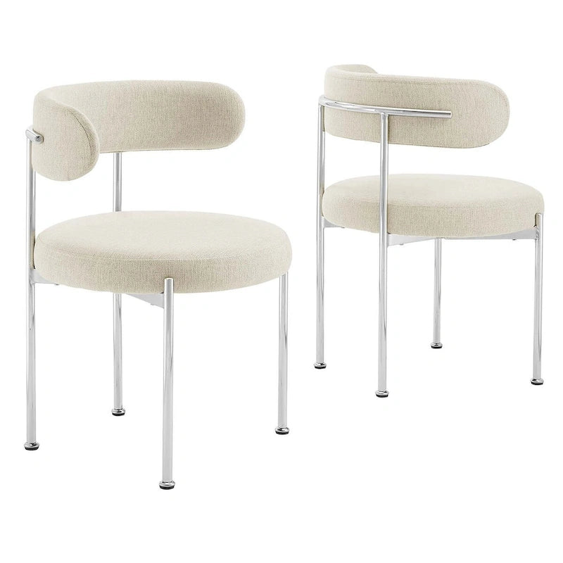 Chaises de salle à manger en tissu