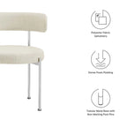 Chaises de salle à manger en tissu