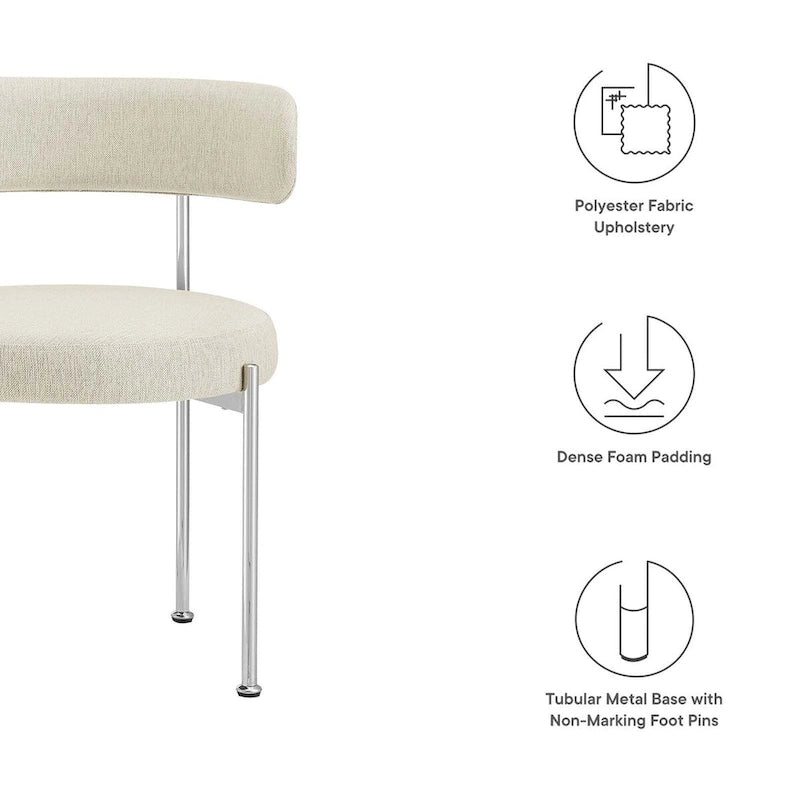 Chaises de salle à manger en tissu