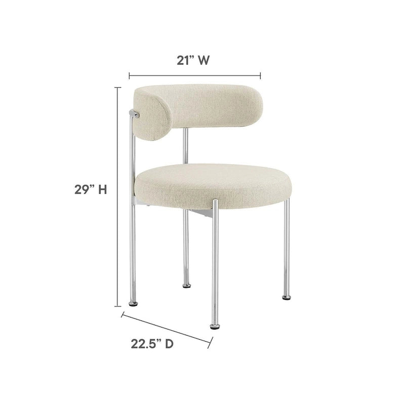 Chaises de salle à manger en tissu