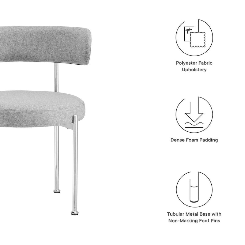 Chaises de salle à manger en tissu