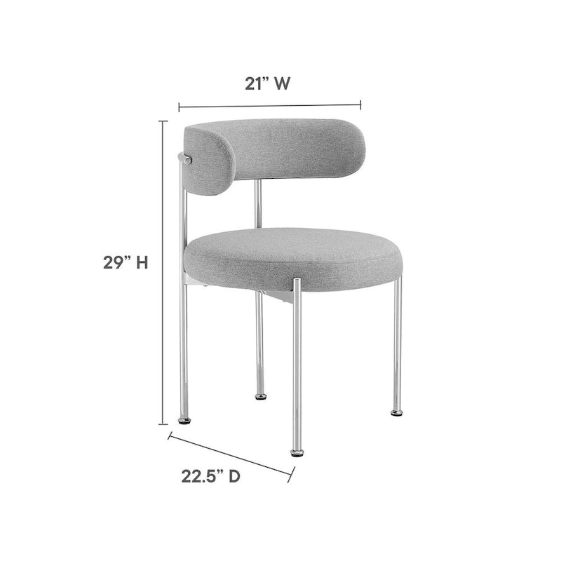 Chaises de salle à manger en tissu