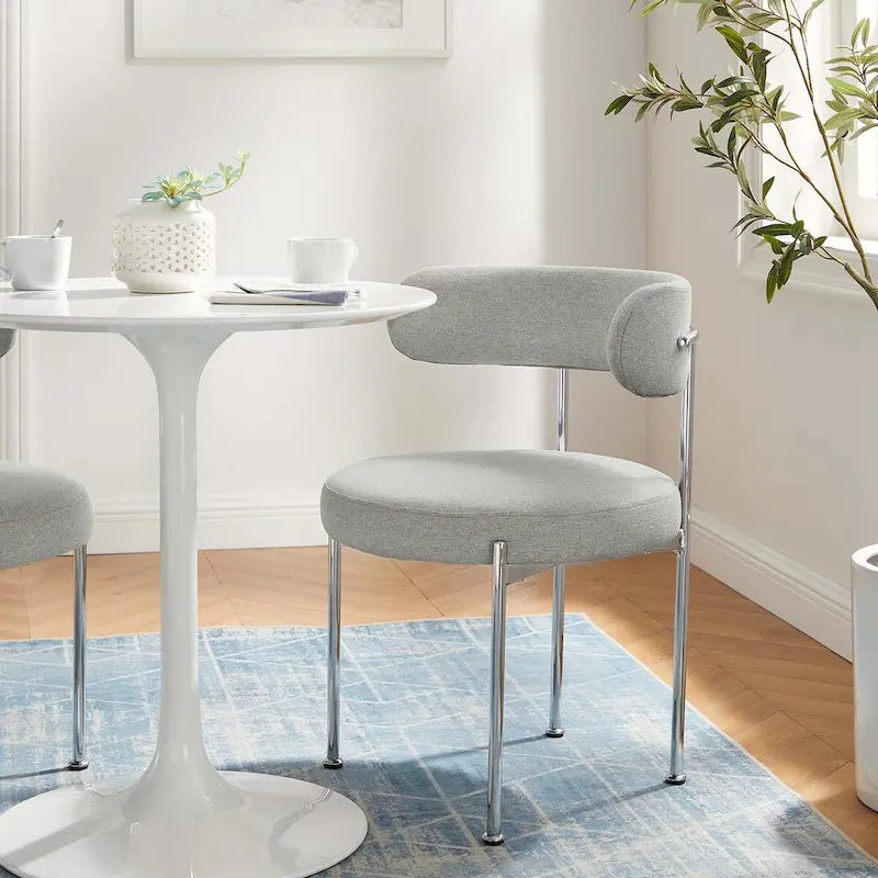 Chaises de salle à manger en tissu