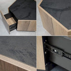Bureau à hauteur réglable | Table d'écriture pour bureau à domicile | Plusieurs tailles et finitions