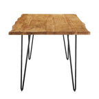 Table à manger 60 en bois d'acacia Live Edge - Noir Naturel