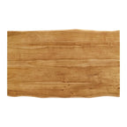 Table à manger 60 en bois d'acacia Live Edge - Noir Naturel