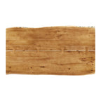 Table à manger 60 en bois d'acacia Live Edge - Noir Naturel
