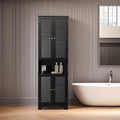 Meuble de rangement haut et étroit pour salle de bain