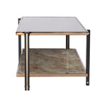 Table basse rectangulaire, Table basse avec plateau miroir, Tables basses modernes, Table d'appoint pour le salon