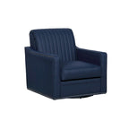 Fauteuil d'appoint pivotant à 360° en similicuir