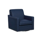 Fauteuil d'appoint pivotant à 360° en similicuir