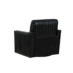 Fauteuil d'appoint pivotant à 360° en similicuir