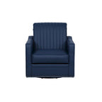 Fauteuil d'appoint pivotant à 360° en similicuir