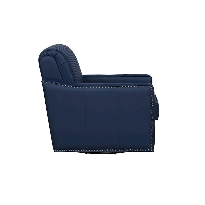 Fauteuil d'appoint pivotant à 360° en similicuir