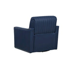 Fauteuil d'appoint pivotant à 360° en similicuir