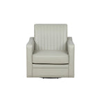 Fauteuil d'appoint pivotant à 360° en similicuir