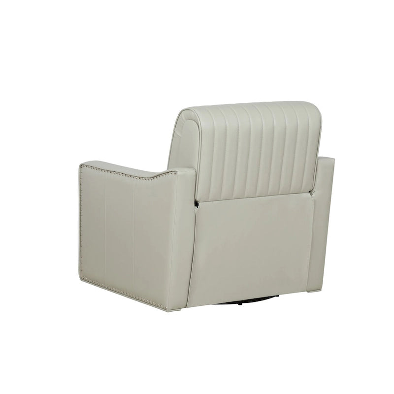 Fauteuil d'appoint pivotant à 360° en similicuir