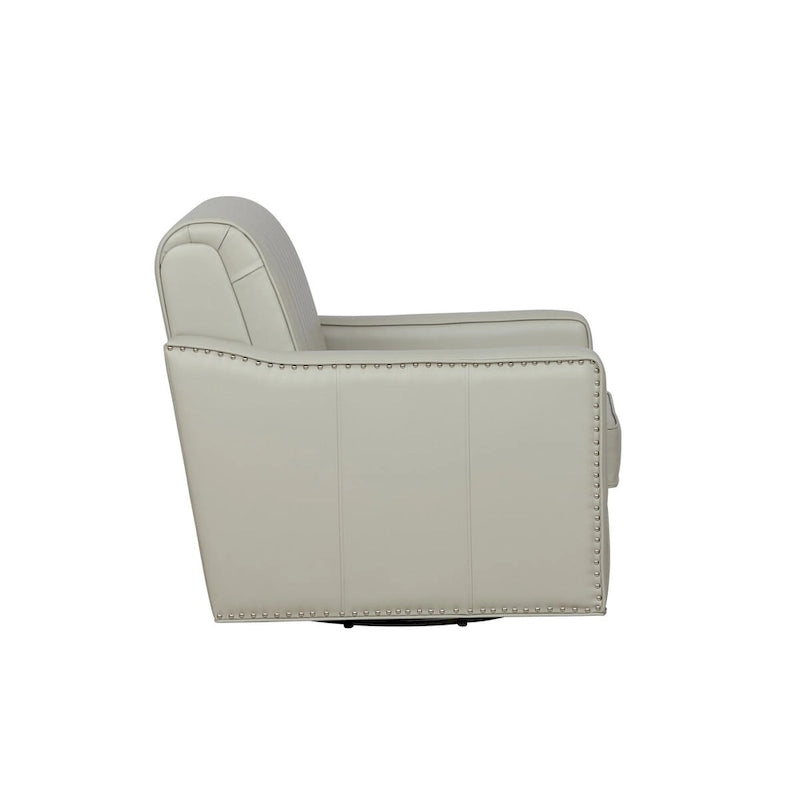 Fauteuil d'appoint pivotant à 360° en similicuir